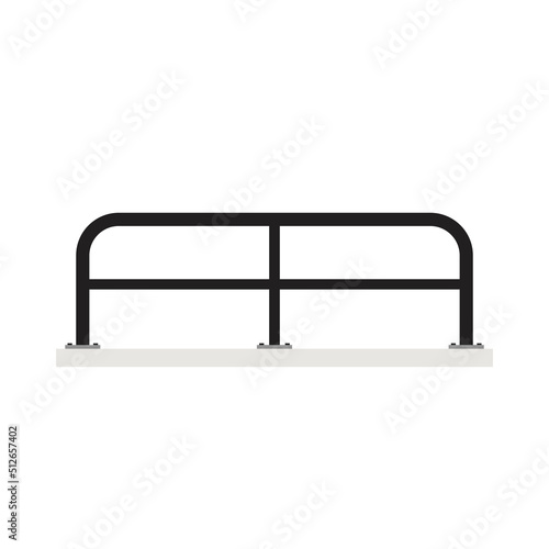 Wallpaper Mural Railing vector. Railing on white background. Road fence. Torontodigital.ca