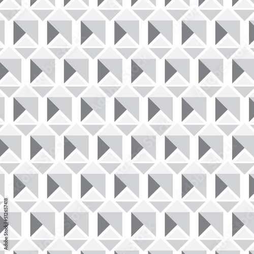 Geometric cubes pattern. Abstract geometric pattern with lines, rhombuses A seamless vector background. black and white texture.