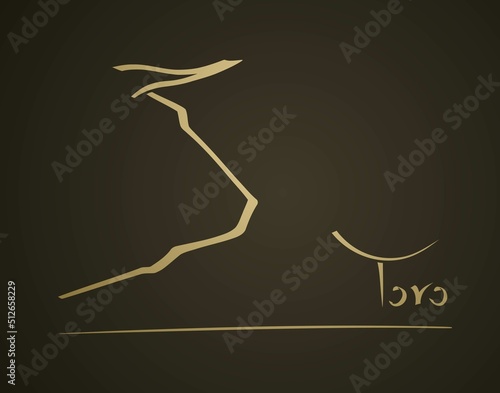 Golden bull line design