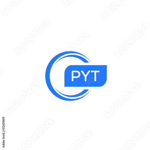 PYT letter design for logo and icon.PYT typography for technology, business and real estate brand.PYT monogram logo.vector illustration. photo