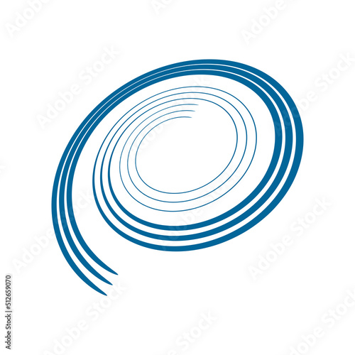 Spiral Design Element. Abst...