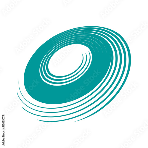 Spiral Design Element. Abst...