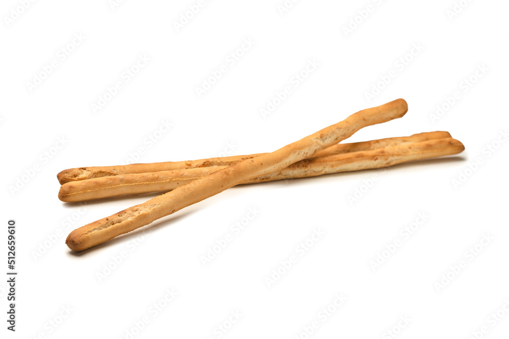 Bread sticks isolated on white background. Bread sticks isolated on white background.