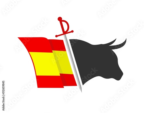 Spanish bull illustration
