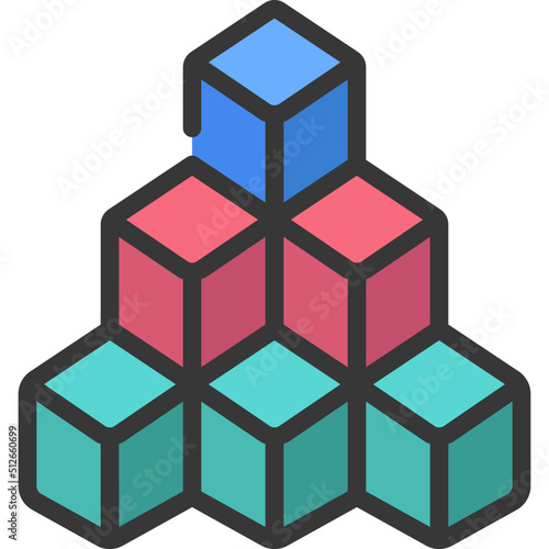 Cube Pile Icon