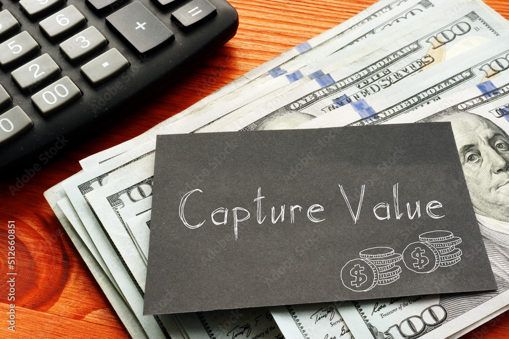 Capture Value is shown using the text Capture Value is shown using the text