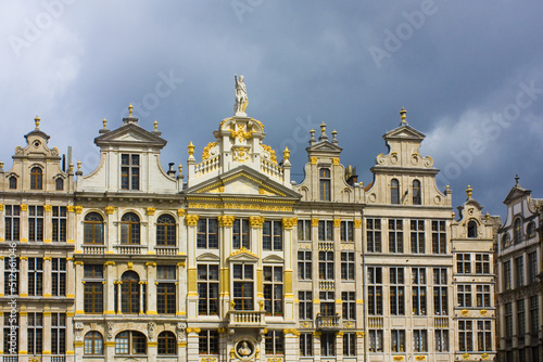 Guildhalls on the Grand Place in Brussels, Belgium 