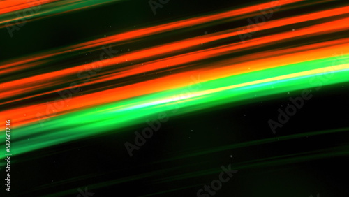 Animated Northern Lights. Motion. Multi-colored lines shimmer with different colors like northern lights. Colorful lines move and shine on black background with sequins