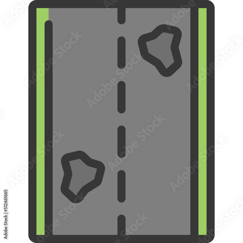 Damaged Road Icon