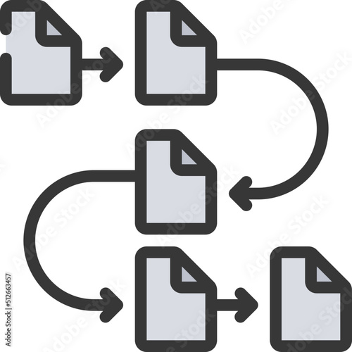 Sequential File Organization Icon