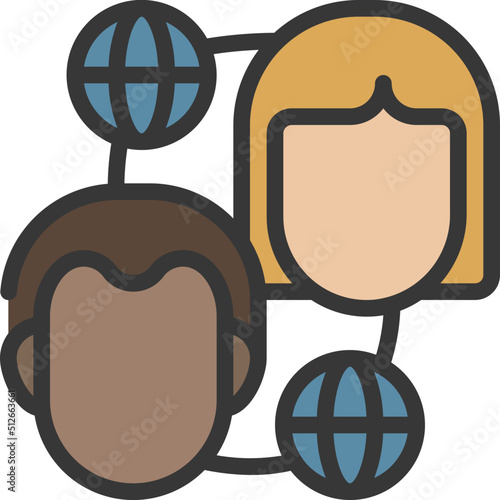 Peer To Peer Network Icon
