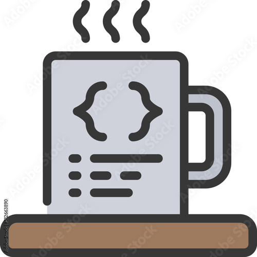Developer Coffee Mug Icon