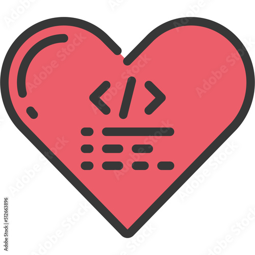 Love Coding Icon