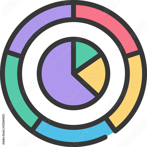 Double Pie Chart Icon
