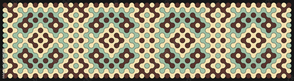 Multicolor truchet tiling connections illustration Multicolor truchet tiling connections illustration