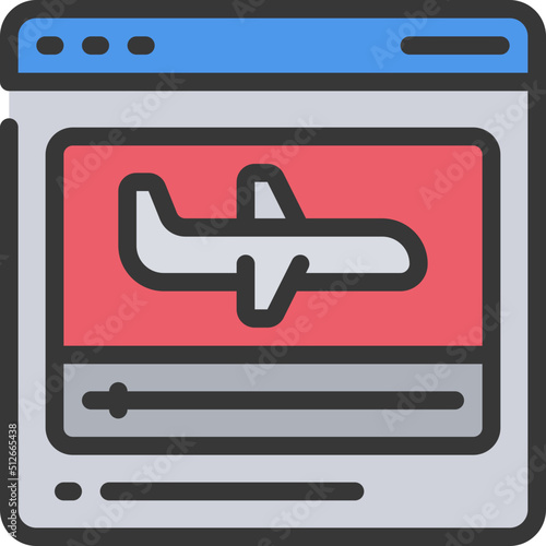 Travel Vlog Icon