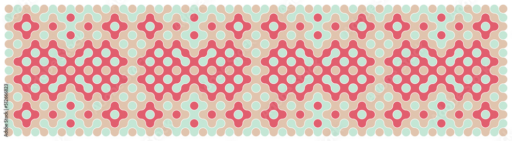 Multicolor truchet tiling connections illustration Multicolor truchet tiling connections illustration