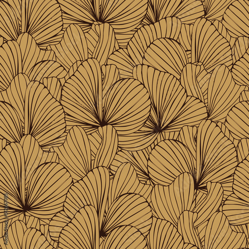 autumn leaves vector seamless pattern. background for fabrics, prints, packaging and postcards