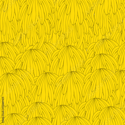 bunches of bananas vector seamless pattern