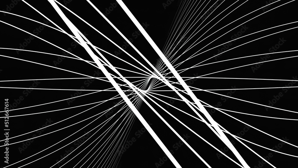 Obraz premium Abstract motion background. Animation. Abstract line on black background