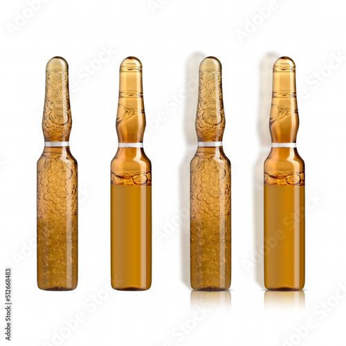 Fotografie cosmetic ampoule for injections from glass