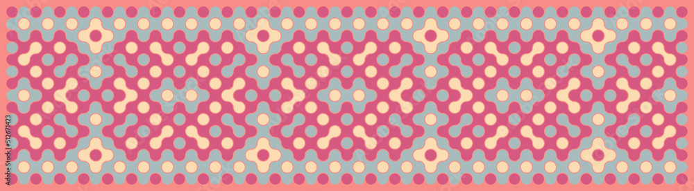 Multicolor truchet tiling connections illustration Multicolor truchet tiling connections illustration