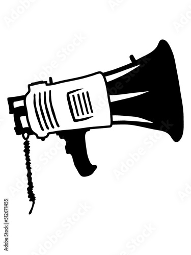 Megafon Propaganda Symbol Lautsprecher 