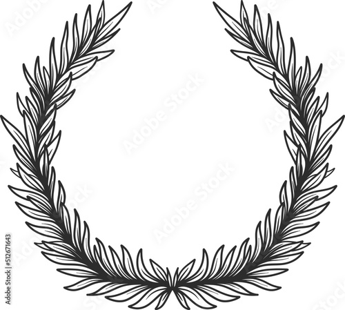 Hand Drawn Wreaths Frame Illustrations