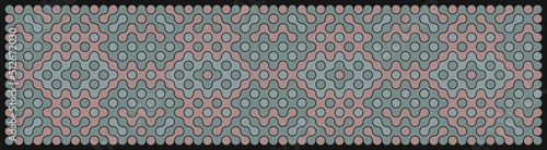 Multicolor truchet tiling connections illustration