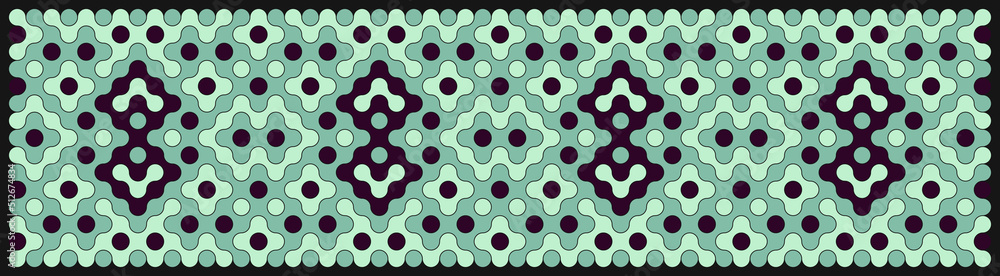 Multicolor truchet tiling connections illustration Multicolor truchet tiling connections illustration