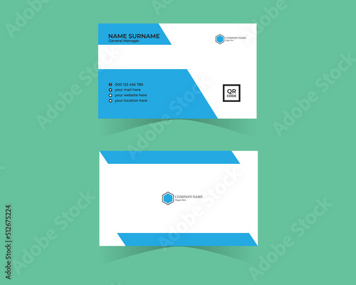 Corporate Minimalistic Business Card Template Design