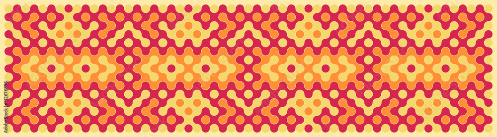 Multicolor truchet tiling connections illustration Multicolor truchet tiling connections illustration