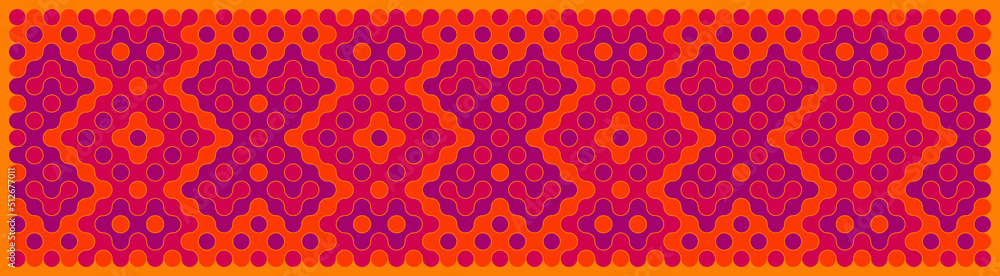 Multicolor truchet tiling connections illustration Multicolor truchet tiling connections illustration