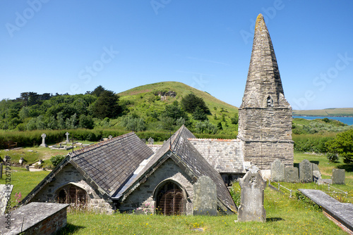 Trebetherick Cornwall England 06 22 2022 St Enodoc Church