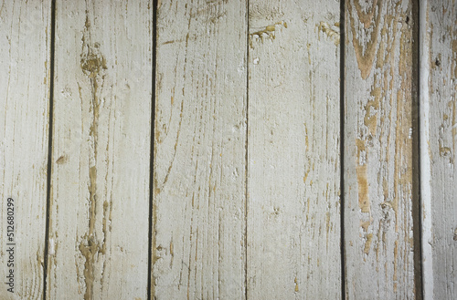 Weathered, recycled white wood background