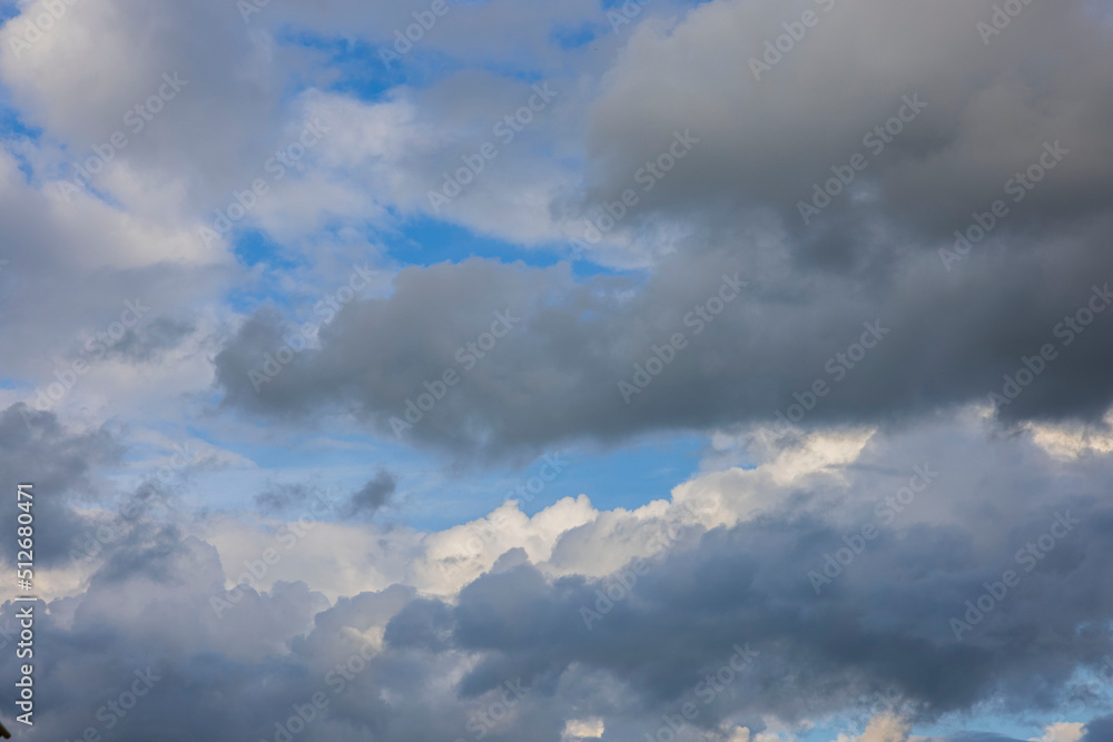 Beautiful view of blue sky with  clouds.