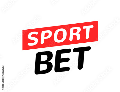 Sport bet logo icon. Live bet app football soccer vector icon