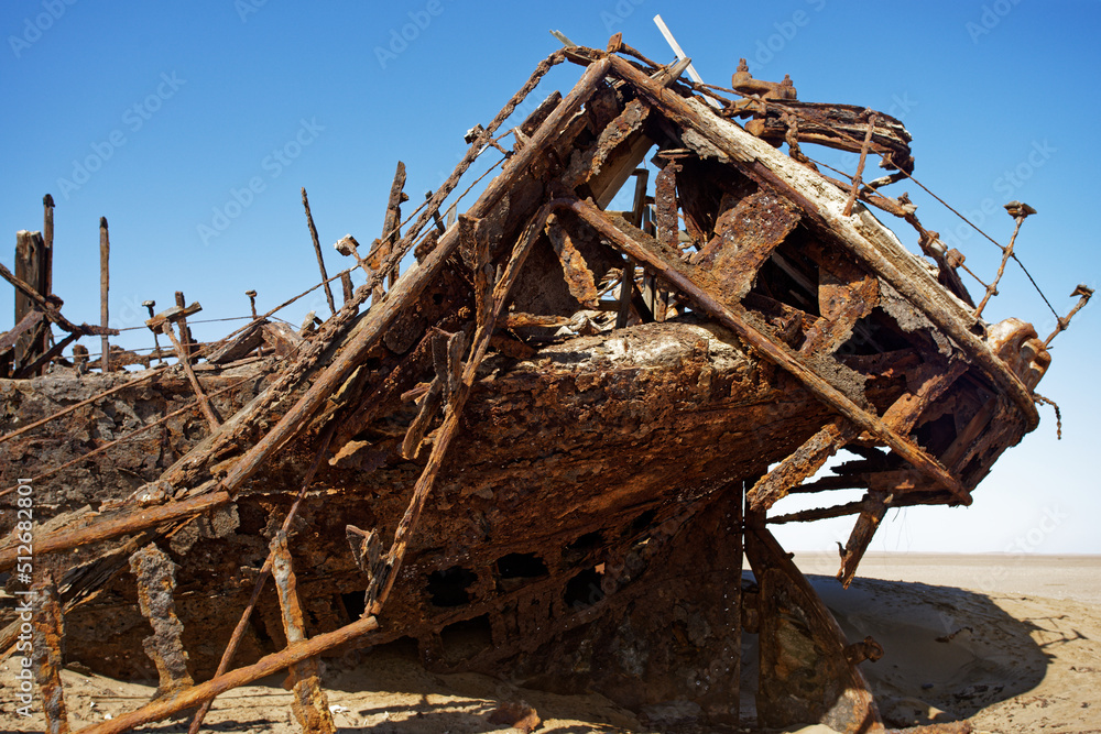 Eduard Bohlen shipwreck, Skeleton Coast, Namibia, Africa Eduard Bohlen shipwreck, Skeleton Coast, Namibia, Africa