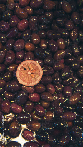 Photography olives market stand rayon istanbul turkey background