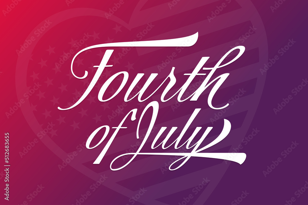 4th of July. Independence Day. Vector illustration. Holiday poster. 4th of July. Independence Day. Vector illustration. Holiday poster.