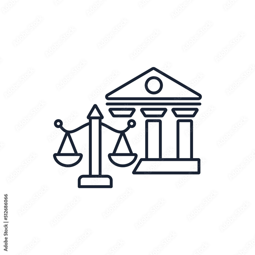 Law icons symbol vector elements for infographic web Law icons symbol vector elements for infographic web