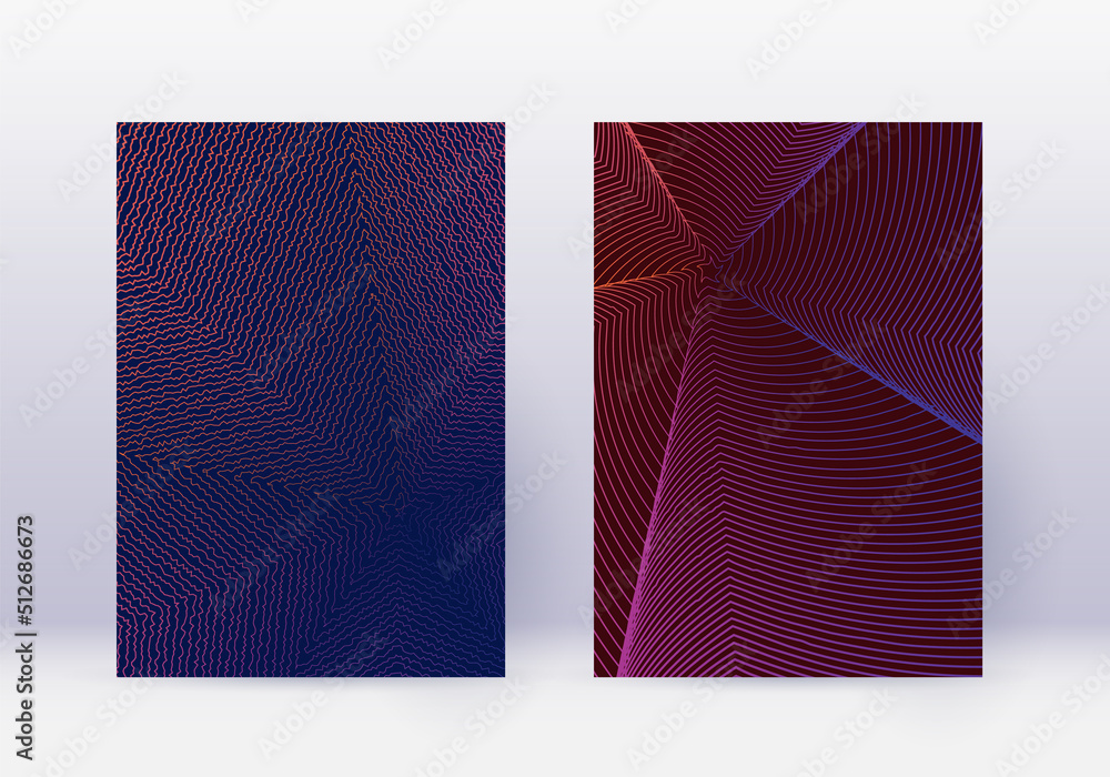 Cover design template set. Abstract lines modern b Cover design template set. Abstract lines modern b