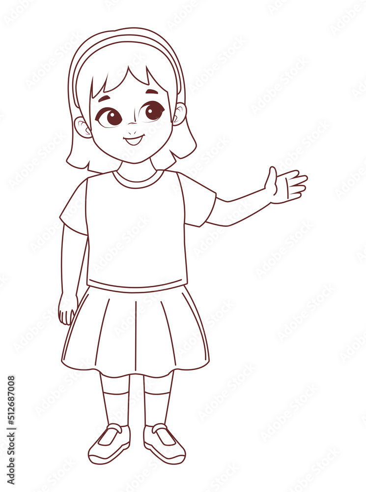 little girl speaking