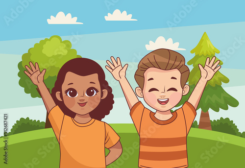 interracial little kids