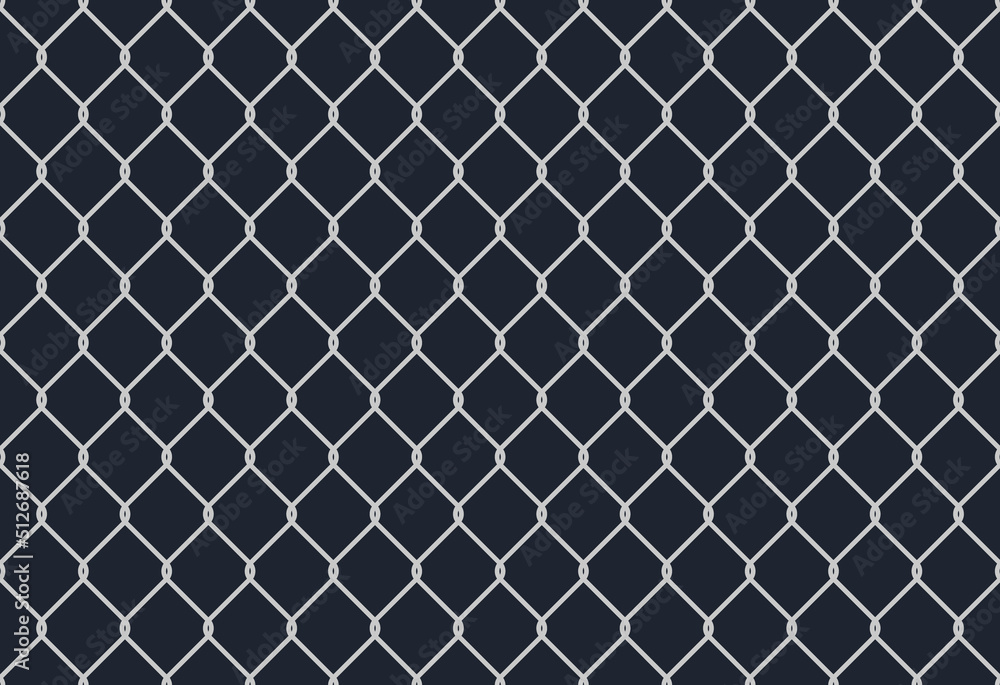 Seamless metal chain link fence. Wire vector fence pattern texture background Seamless metal chain link fence. Wire vector fence pattern texture background