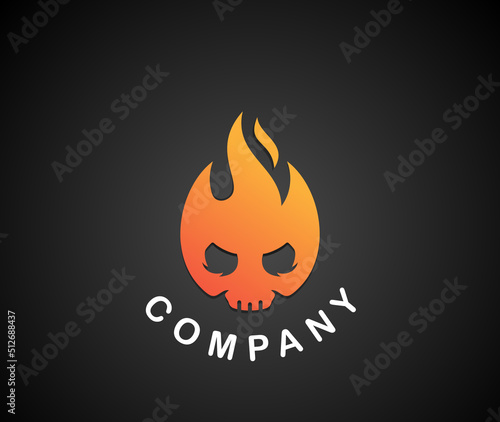 Skull Fire Logo
 This logo is suitable for many purpose as motorcycle garage, music band, badges and more.