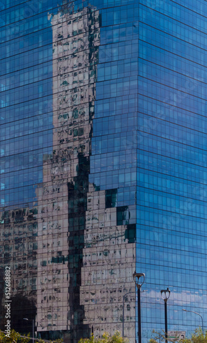 Reflections of the outside in the windows