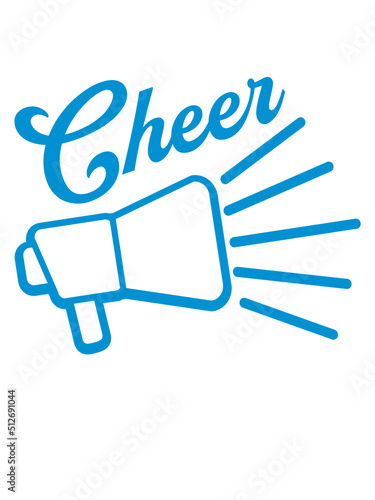 Anfeuern Cheer Megafon Symbol 