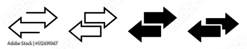 Fotografia Transfer icon. Exchange arrow icon, vector illustration