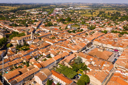 Fotografia Panoramic view from above on the city Revel. France